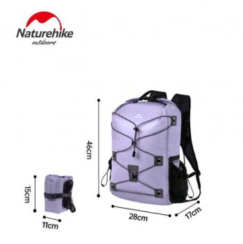 5 289 р. Рюкзак туристический Naturehike 18 л, ПВХ, фиолетовый  cnh22bb003-18vl  с доставкой в г. Чебоксары. Увеличить фотографию 2