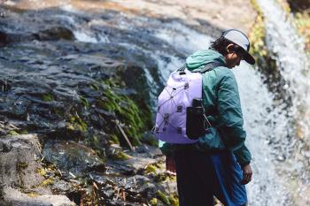 5 289 р. Рюкзак туристический Naturehike 18 л, ПВХ, фиолетовый  cnh22bb003-18vl  с доставкой в г. Чебоксары. Увеличить фотографию 9