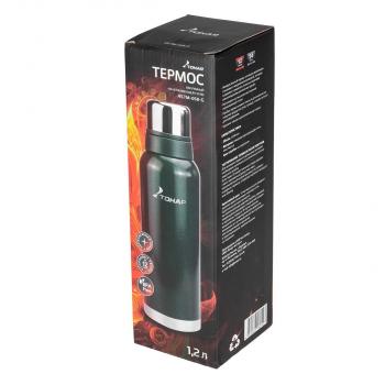 2 649 р. Термос ТОНАР 1200ML с ситечком зеленый (2 крышки-кружки)  hs.tm-058-g  с доставкой в г. Чебоксары. Увеличить фотографию 11