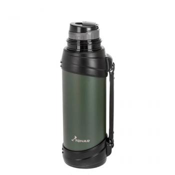 2 119 р. Термос ТОНАР 2000ML хаки (дополн.пласт.чашка, ручка)  t-kd-938-2  с доставкой в г. Чебоксары. Увеличить фотографию 4
