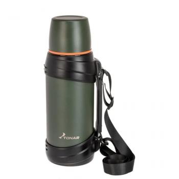 2 119 р. Термос ТОНАР 2000ML хаки (дополн.пласт.чашка, ручка)  t-kd-938-2  с доставкой в г. Чебоксары. Увеличить фотографию 2