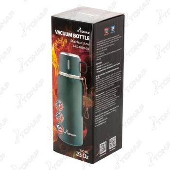 1 839 р. Термос ТОНАР 900ML хаки (пробка-ситечко, крышка-кружка, ремешок)  t-kd-7030-0.9  с доставкой в г. Чебоксары. Увеличить фотографию 10