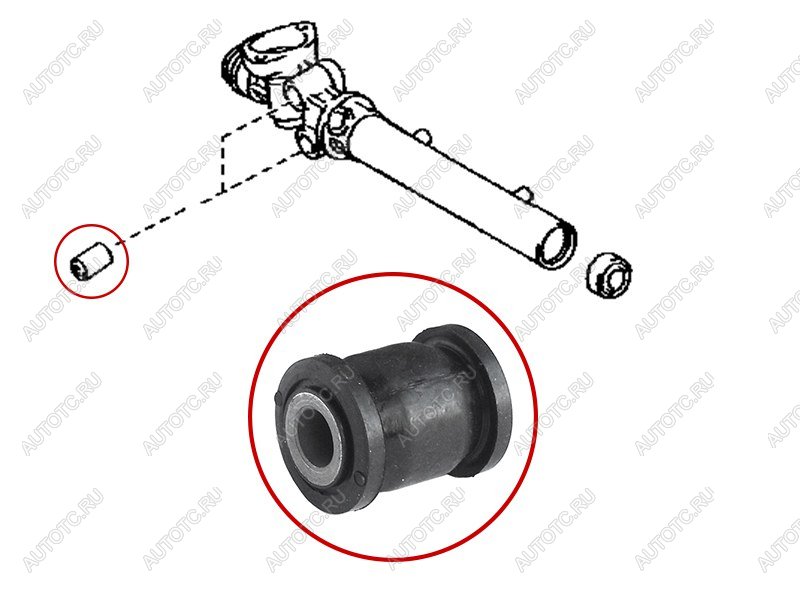 283 р. Втулка рулевой рейки Lexus GS 97-04  SC 01-10  Toyota Aristo 97-04  Soarer 01-05 SAT ST-45516-30050B  с доставкой в г. Чебоксары