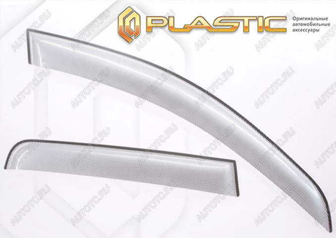 2 399 р. Дефлектора окон CA Plastic Solaris KRS (2024-2025) (Шелкография серебро, без хром молдинга)  с доставкой в г. Чебоксары