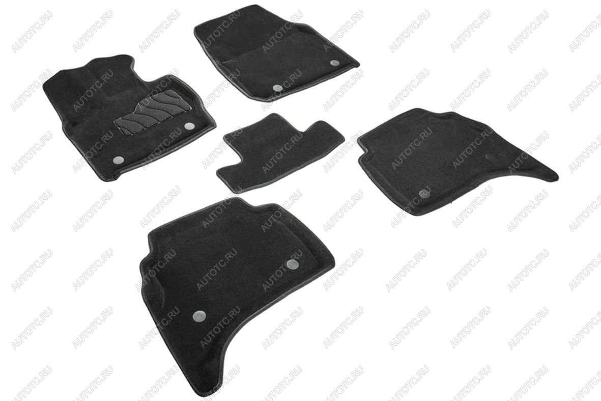 5 899 р. Коврики в салон (3D ВОРС) Seintex Land Rover Range Rover 5 L460 (2021-2025) (черный)  с доставкой в г. Чебоксары