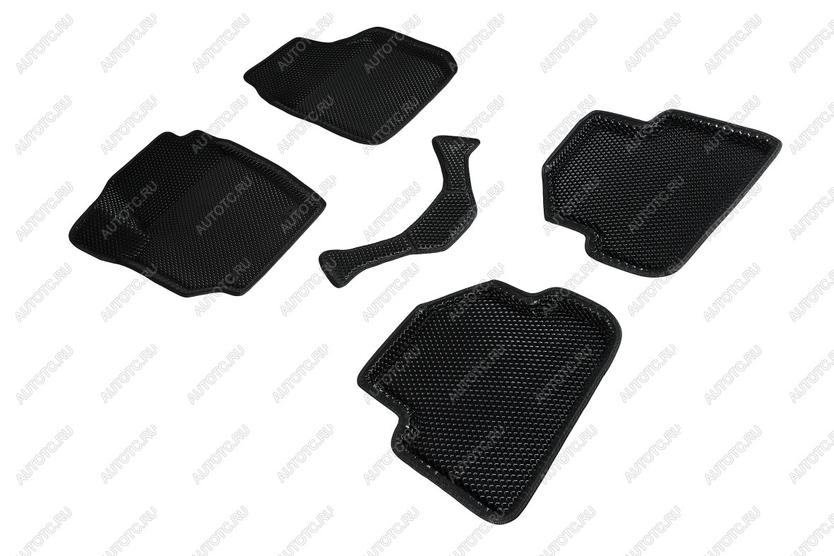 5 699 р. Коврики в салон (3D EVA РОМБ) Seintex Skoda Yeti (2009-2013) (черный)  с доставкой в г. Чебоксары