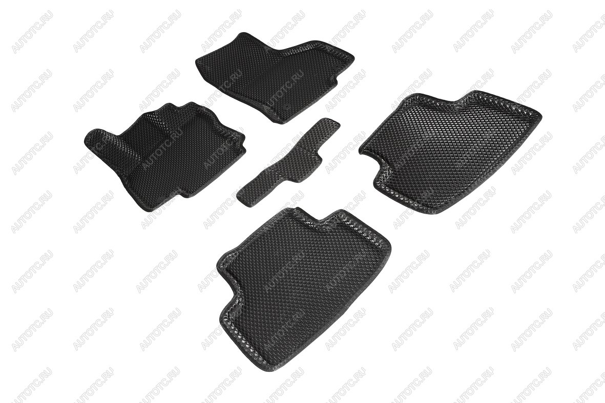 5 699 р. Коврики в салон (3D EVA РОМБ) Seintex Volkswagen Passat B8 универсал дорестайлинг (2015-2019) (черный)  с доставкой в г. Чебоксары