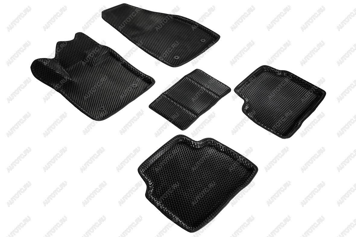 4 999 р. Коврики в салон (3D EVA РОМБ) Seintex Geely Tugella FY11,HPBA4 дорестайлинг (2019-2023) (черный)  с доставкой в г. Чебоксары