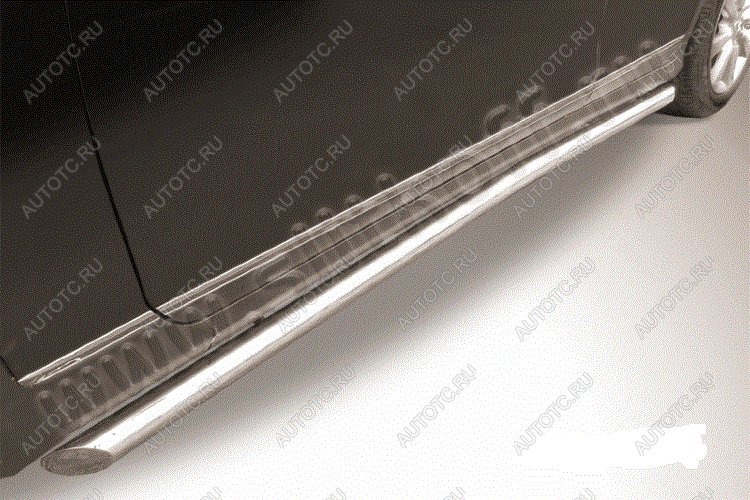 14 999 р. Защита порогов d42 Slitkoff Lexus GX460 J150 дорестайлинг (2009-2013) (нержавейка, торцы - срез под 45 градусов)  с доставкой в г. Чебоксары