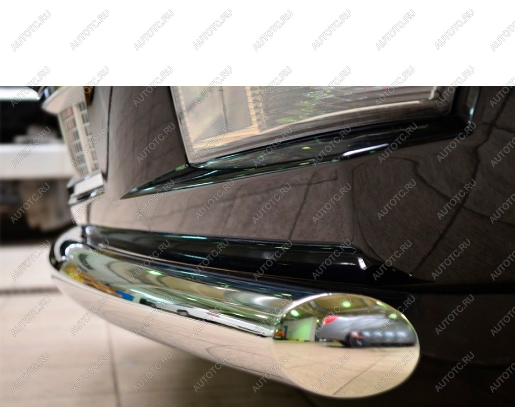 6 649 р. Защита заднего бампера d42мм секция Slitkoff Renault Kaptur дорестайлинг (2016-2020) (нержавейка полированная)  с доставкой в г. Чебоксары