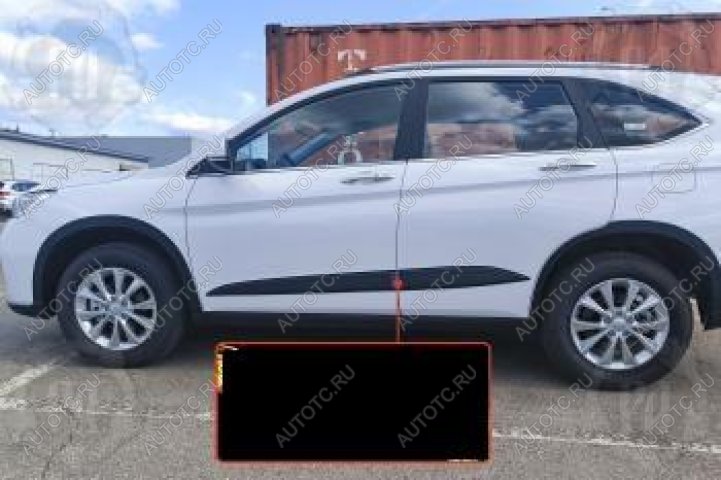 1 219 р. Молдинг двери передний правый Русская Артель  Haval M6 (2021-2025) (шагрень)  с доставкой в г. Чебоксары