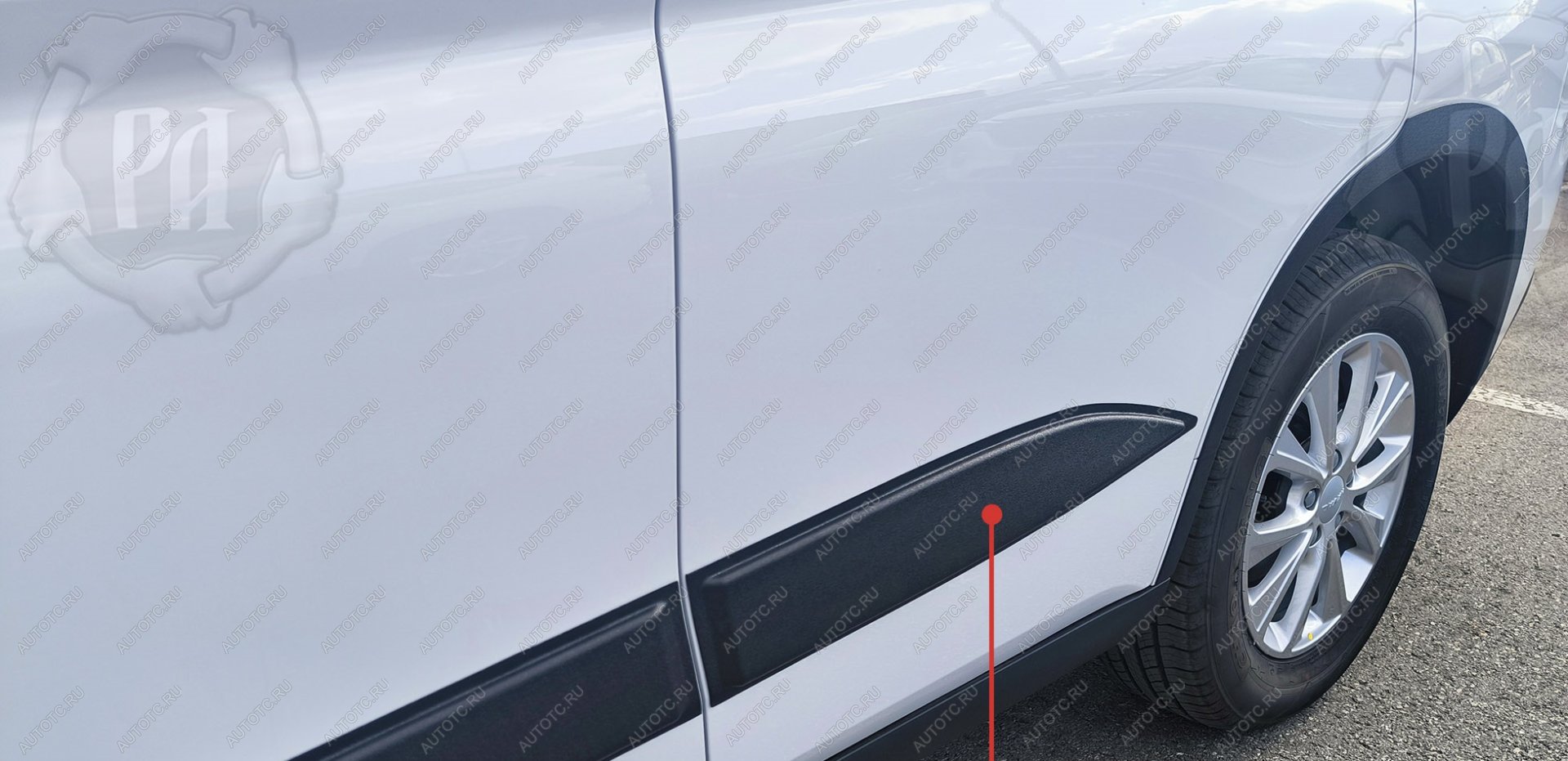 809 р. Молдинг двери задний правый Русская Артель  Haval M6 (2021-2025) (шагрень)  с доставкой в г. Чебоксары