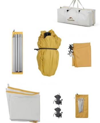 11 999 р. Палатка Naturehike Ango ES60 3-местная, быстросборная, желтая  cnk230ws018-tye  с доставкой в г. Чебоксары. Увеличить фотографию 7