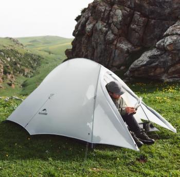 23 459 р. Палатка Naturehike Cloud Up tents UL Si 2-местная, алюминиевый каркас, серая  cnk2450ws017-g2  с доставкой в г. Чебоксары. Увеличить фотографию 4