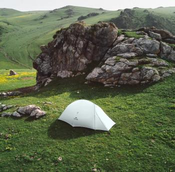 23 459 р. Палатка Naturehike Cloud Up tents UL Si 2-местная, алюминиевый каркас, серая  cnk2450ws017-g2  с доставкой в г. Чебоксары. Увеличить фотографию 3