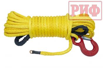 Трос для лебёдки синтетический РИФ 13 мм23 м (готовый) (уценка)  rope13mm23m_u