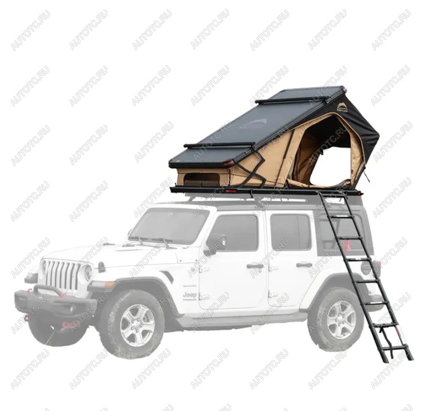 231 159 р. Палатка на крышу автомобиля Wild Land Bush Cruiser 140 V2 Pro, с лестницей  900006-0002-0004.set  с доставкой в г. Чебоксары