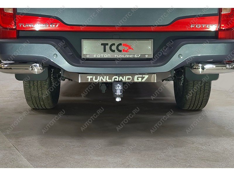 21 949 р. Фаркоп (тягово-сцепное устройство)(2.0 Diesel АКПП 4WD) ТСС Тюнинг Foton Tunland G7 Double Cab (2022-2025) (шар E, надпись Tunland G7)  с доставкой в г. Чебоксары
