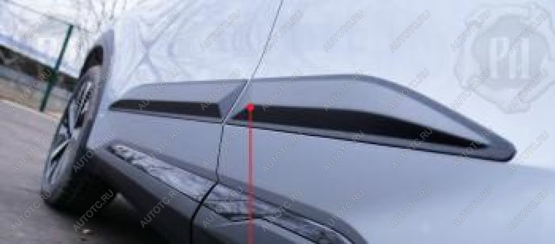 1 279 р. Молдинг двери передний правый Русская Артель  Geely Atlas  FX11 (2023-2025) (шагрень)  с доставкой в г. Чебоксары
