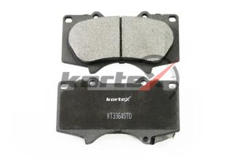 1 979 р. Комплект передних колодок дисковых тормозов (4 шт.) KORTEX Mitsubishi Pajero 4 V80 дорестайлинг (2006-2011)  с доставкой в г. Чебоксары. Увеличить фотографию 3
