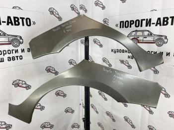 Левая внешняя задняя ремонтная арка ПОРОГИ-АВТО Toyota Yaris  XP90 (2006-2011) седан дорестайлинг, седан рестайлинг (холоднокатаная сталь 0.8 мм)