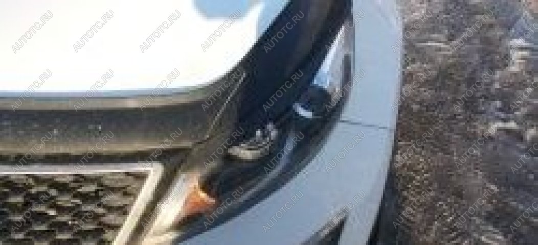 979 р. Накладки на передние фары (реснички) Русская Артель  KIA Sportage  3 SL (2014-2016) рестайлинг (глянец под покраску)  с доставкой в г. Чебоксары