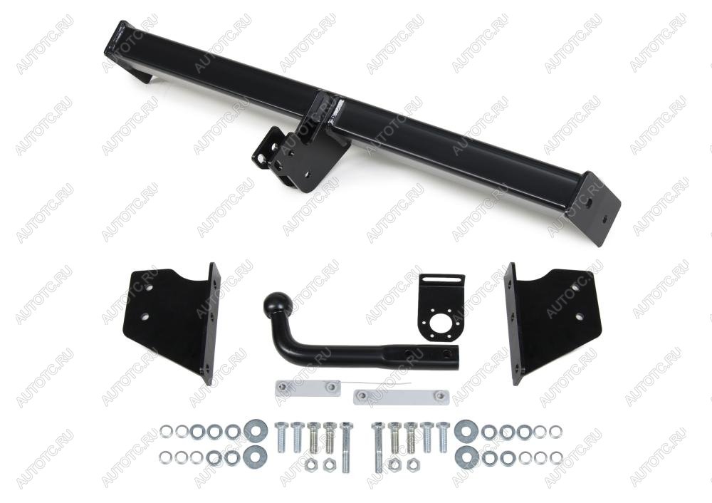 6 299 р. Фаркоп (крепление шара на двух болтах) Atlas Nissan Qashqai 1 дорестайлинг (2007-2010) (стальной с порошковым покрытием, шар A (F20))  с доставкой в г. Чебоксары