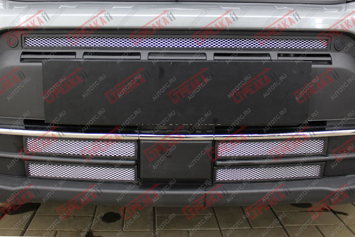 2 399 р. Защита радиатора Стрелка11 Стандарт Suzuki Vitara LY рестайлинг (2018-2025) (хром)  с доставкой в г. Чебоксары