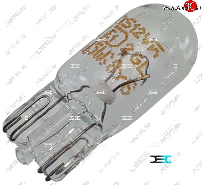 7 р. Автолампа безцокольная 12V -5W-(W5W)(W2,1x9,5d) MITSUMORO Ford Focus 3 седан рестайлинг (2014-2019) (передний габарит,повторитель,безцокольный)  с доставкой в г. Чебоксары