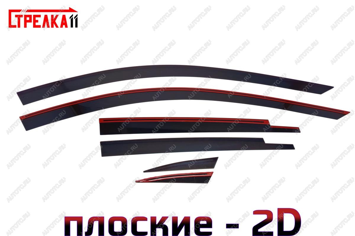 4 699 р. Дефлекторы окон 2D с шильдиком Стрелка11 Mazda CX-5 KE рестайлинг (2015-2017) (черные)  с доставкой в г. Чебоксары