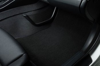 Коврики в салон SEINTEX LUX (ВОРС, комплект, 4WD) Renault Duster HM рестайлинг (2021-2024) (Цвет: черный)