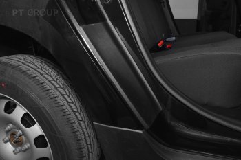 939 р. Пороги накладки дверей Petroil Tuning (арочная часть) Renault Duster HM рестайлинг (2021-2024) (Текстурная поверхность (шагрень))  с доставкой в г. Чебоксары. Увеличить фотографию 2