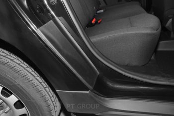 939 р. Пороги накладки дверей Petroil Tuning (арочная часть) Renault Duster HM рестайлинг (2021-2024) (Текстурная поверхность (шагрень))  с доставкой в г. Чебоксары. Увеличить фотографию 3