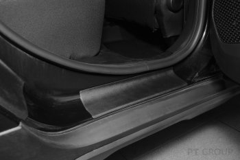 1 029 р. Пороги накладки дверей Petroil Tuning Renault Duster HM рестайлинг (2021-2024) (Текстурная поверхность (шагрень))  с доставкой в г. Чебоксары. Увеличить фотографию 2