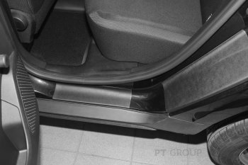 1 029 р. Пороги накладки дверей Petroil Tuning Renault Duster HM рестайлинг (2021-2024) (Текстурная поверхность (шагрень))  с доставкой в г. Чебоксары. Увеличить фотографию 3