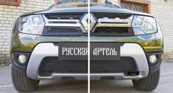 1 399 р. Защитная сетка решетки радиатора РА  Renault Duster  HS (2015-2021) рестайлинг  с доставкой в г. Чебоксары. Увеличить фотографию 4