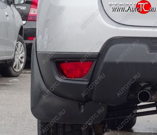 1 599 р. Брызговики Duster-Guard ЗАДНИЕ широкие (2 шт) RENAULT Duster 2016-  Renault Duster  HS (2015-2021) рестайлинг  с доставкой в г. Чебоксары