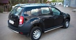 13 549 р. Одинарная защита заднего бампера из трубы диаметром 63 мм (4x2) SLITKOFF  Renault Duster  HS (2010-2015) дорестайлинг  с доставкой в г. Чебоксары. Увеличить фотографию 2