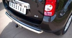 13 549 р. Одинарная защита заднего бампера из трубы диаметром 63 мм (4x4) SLITKOFF  Renault Duster  HS (2010-2015) дорестайлинг  с доставкой в г. Чебоксары. Увеличить фотографию 3