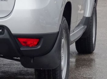 1 769 р. Брызговики Duster-Guard ЗАДНИЕ широкие (2 шт) RENAULT Duster 2012-2015)  Renault Duster  HS (2010-2015) дорестайлинг  с доставкой в г. Чебоксары. Увеличить фотографию 3