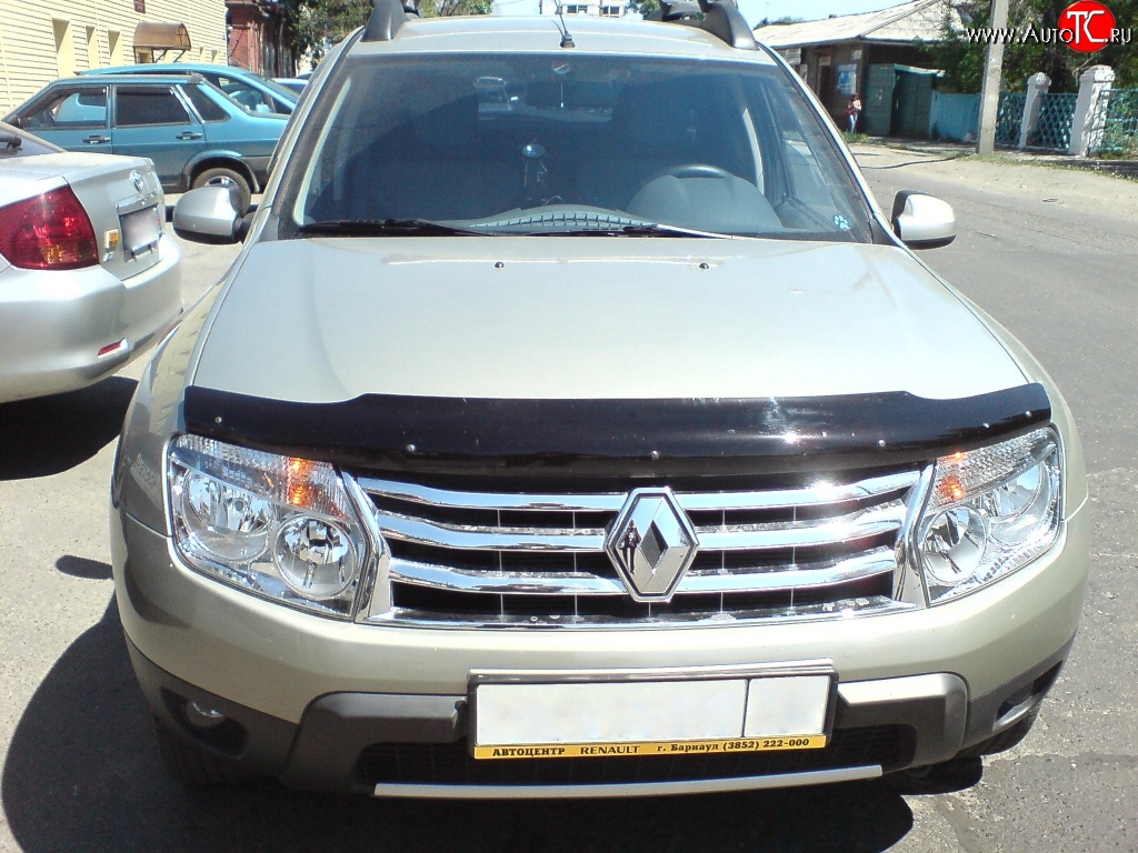 3 069 р. Дефлектор капота NovLine  Renault Duster  HS (2010-2015) дорестайлинг  с доставкой в г. Чебоксары