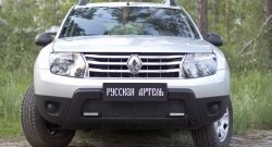 2 559 р. Защитная сетка решетки переднего бампера (с дхо без обвеса) РА  Renault Duster  HS (2010-2015) дорестайлинг  с доставкой в г. Чебоксары. Увеличить фотографию 3
