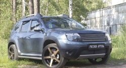 2 589 р. Защитная сетка решетки переднего бампера (с обвесом без дхо) РА Renault Duster HS дорестайлинг (2010-2015)  с доставкой в г. Чебоксары. Увеличить фотографию 2