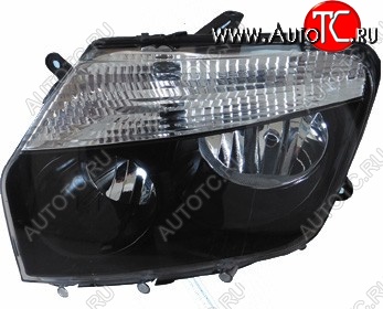 2 949 р. Фара BRIGHTROAD (под эл. корректор, черная, левая) Renault Duster HS дорестайлинг (2010-2015)  с доставкой в г. Чебоксары