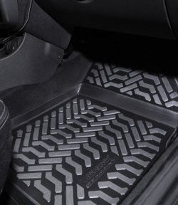 1 839 р. Коврики в салон 4WD Aileron 4 шт. (полиуретан) Renault Duster HS рестайлинг (2015-2021)  с доставкой в г. Чебоксары. Увеличить фотографию 2