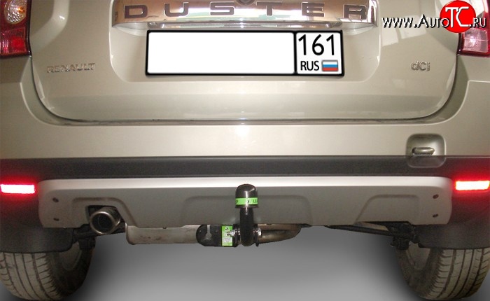 6 699 р. Фаркоп Лидер Плюс Renault Duster HS дорестайлинг (2010-2015) (Без электропакета)  с доставкой в г. Чебоксары