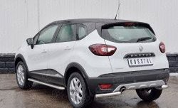 13 849 р. Защита заднего бампера (Ø63 мм уголки, нержавейка) SLITKOFF Renault Kaptur дорестайлинг (2016-2020)  с доставкой в г. Чебоксары. Увеличить фотографию 2