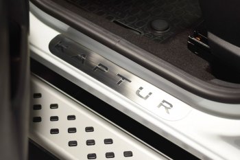 2 289 р. Накладки в проем дверей (4 шт) (НПС) RENAULT Kaptur 2016- Renault Kaptur дорестайлинг (2016-2020) (Нержавейка)  с доставкой в г. Чебоксары. Увеличить фотографию 3
