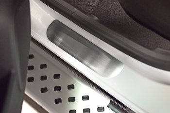 2 289 р. Накладки в проем дверей (4 шт) (НПС) RENAULT Kaptur 2016- Renault Kaptur дорестайлинг (2016-2020) (Нержавейка)  с доставкой в г. Чебоксары. Увеличить фотографию 4