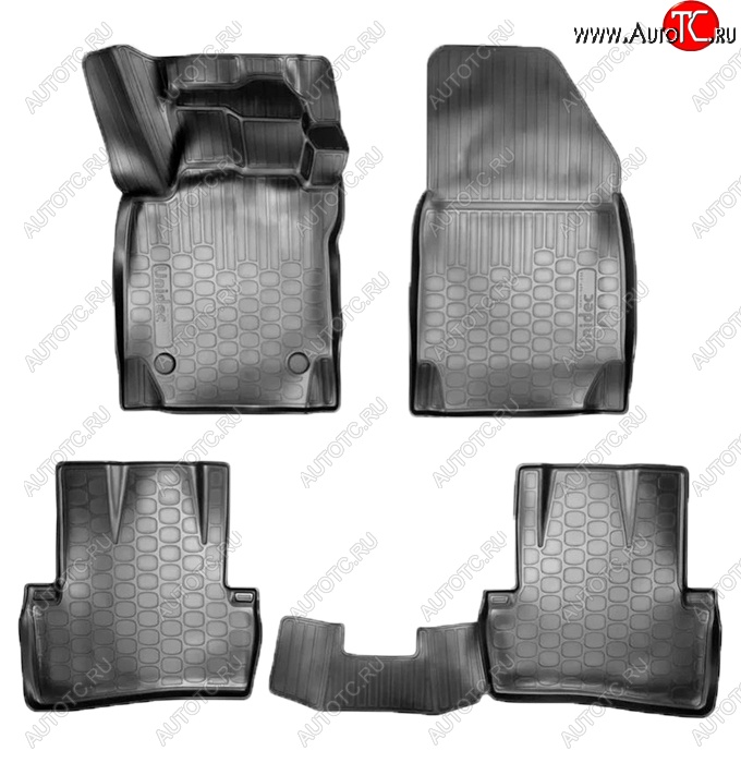 2 569 р. Коврики салонные Noplast (3D) Renault Kaptur дорестайлинг (2016-2020) (Черные)  с доставкой в г. Чебоксары